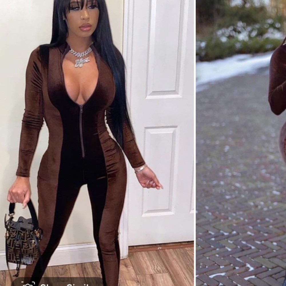 Fashion Nova Velvet Jumpsuit